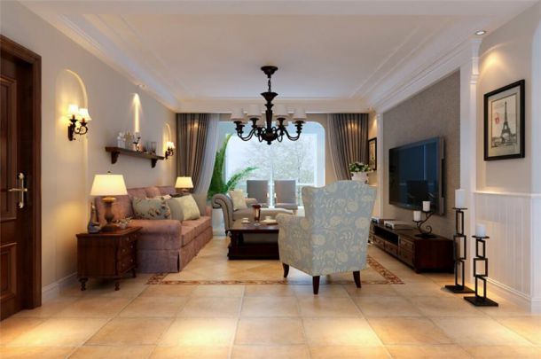 金輝世界城135平美式風格設計方案
