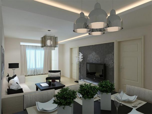 金輝·悅府75平簡約風(fēng)格設(shè)計方案