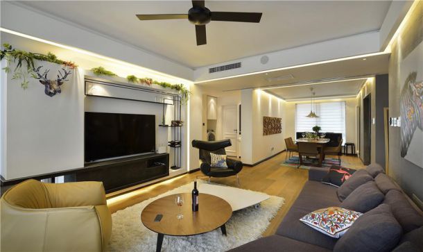 曲江觀(guān)山悅142平簡(jiǎn)約風(fēng)格設(shè)計(jì)方案