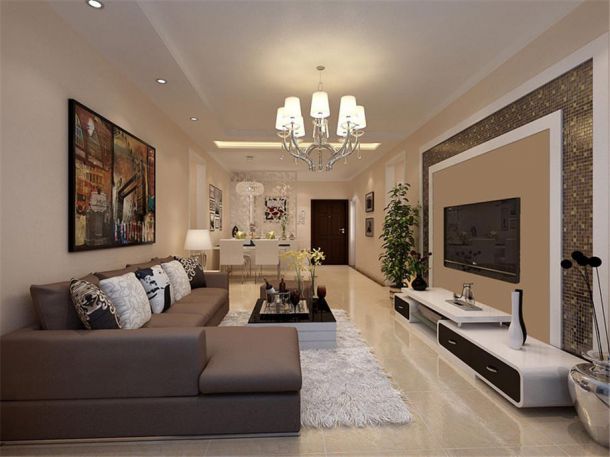 萬象春天小區(qū)120平簡約風(fēng)格設(shè)計(jì)方案