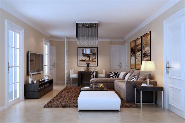 天朗藍湖樹98平簡約風格設(shè)計方案