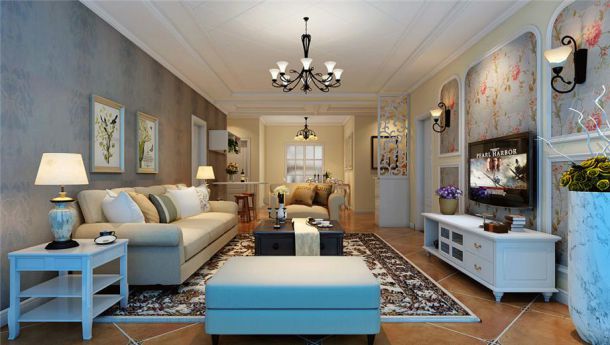 首創(chuàng)國際135平美式風(fēng)格設(shè)計方案