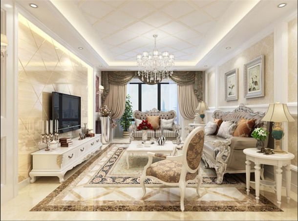 興盛園125平歐式風(fēng)格設(shè)計(jì)方案