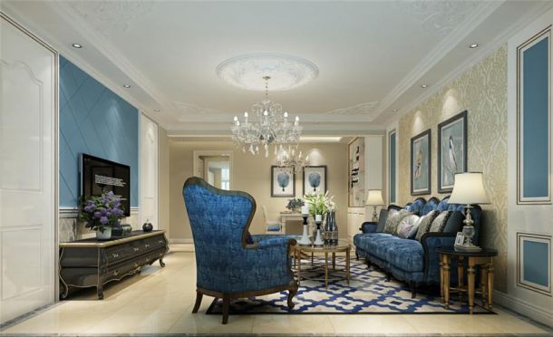 西工大小區(qū)105平歐式風(fēng)格設(shè)計(jì)方案