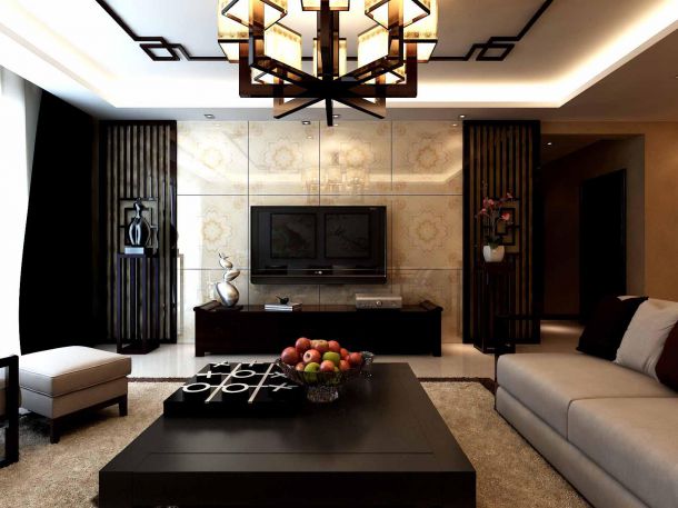 政治學院140平米新中式風格設(shè)計方案