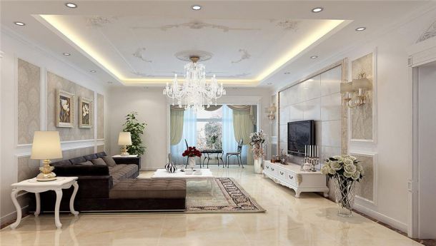 星河灣134平歐式風格設(shè)計方案