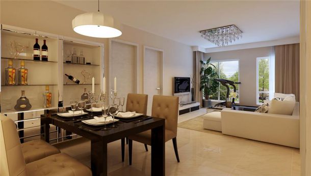 金輝世界城85平簡(jiǎn)約風(fēng)格設(shè)計(jì)方案