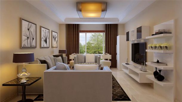 景寓學(xué)府85平簡(jiǎn)約風(fēng)格設(shè)計(jì)方案