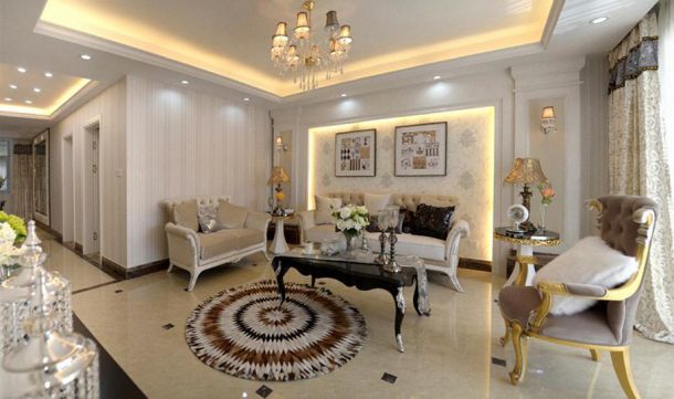 中國鐵建國際城128平簡歐設計風格