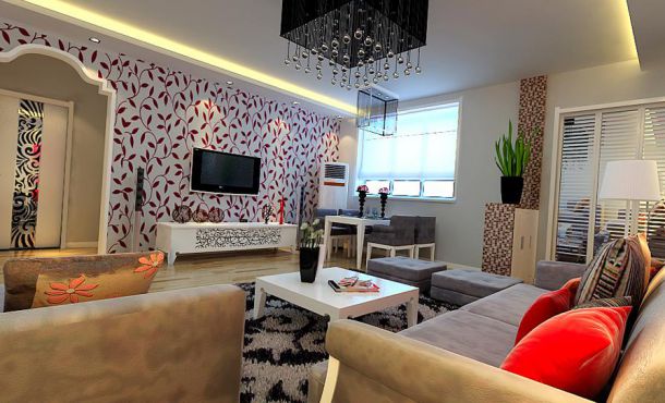 綠地。曲江名城116平米現(xiàn)代簡約