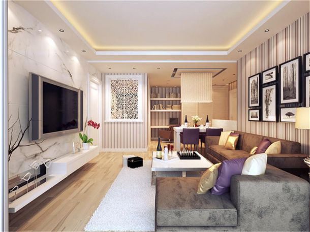 銘城國際社區(qū)105平簡約風格設計方案