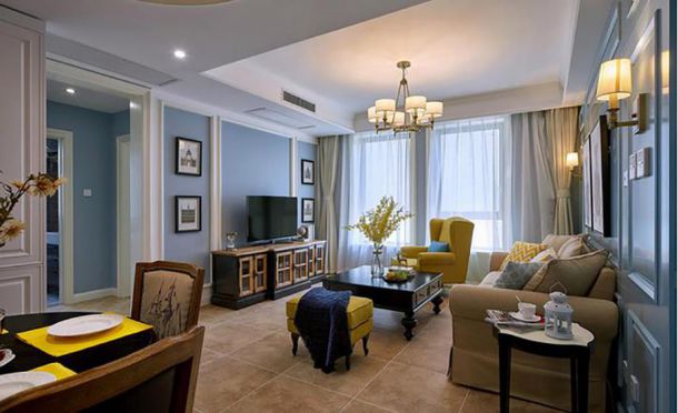 西安逸翠園150㎡美式風(fēng)格設(shè)計案例