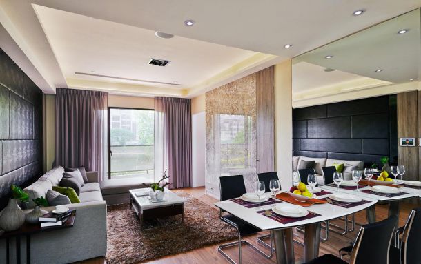 綠地城120平米現(xiàn)代簡(jiǎn)約設(shè)計(jì)方案