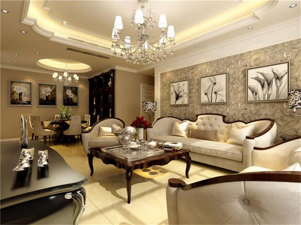 光華小區(qū)120平美式風(fēng)格設(shè)計方案