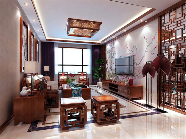 錦園君逸100平新中式風(fēng)格設(shè)計(jì)方案