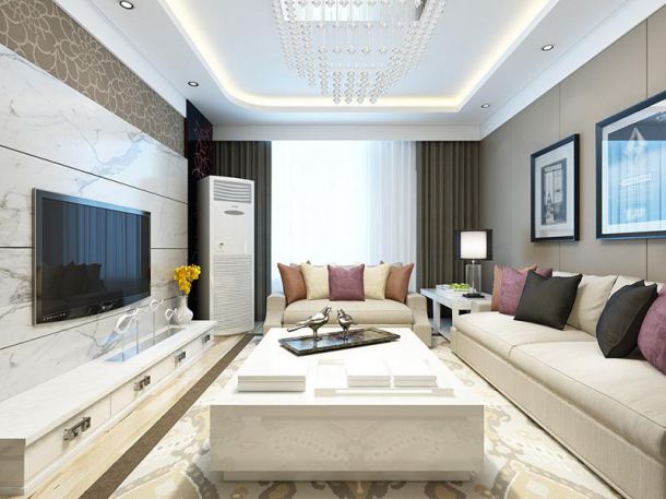 金輝天鵝灣140平簡(jiǎn)約風(fēng)格設(shè)計(jì)方案