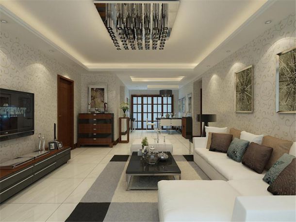 白樺林間165平簡約風(fēng)格設(shè)計方案