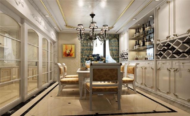 鑫苑大都匯140平米歐式設(shè)計(jì)方案