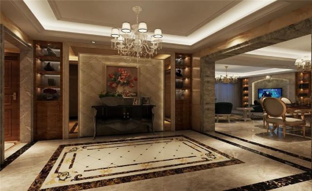 曲江碧林灣140平米簡歐設(shè)計(jì)方案