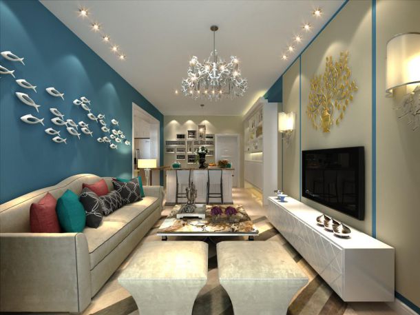 金地褐石公館87平米現(xiàn)代簡約設計方案