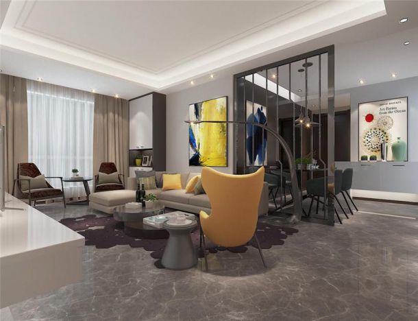 中冶一曲江山120平米現(xiàn)代簡(jiǎn)約風(fēng)格