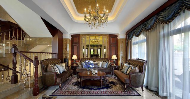 龍湖香醍西岸260平方美式鄉(xiāng)村風格