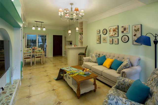 中華世紀(jì)城馬上90平米美式風(fēng)格