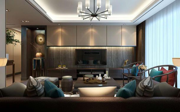 鑫苑大都匯142平新中式風(fēng)格