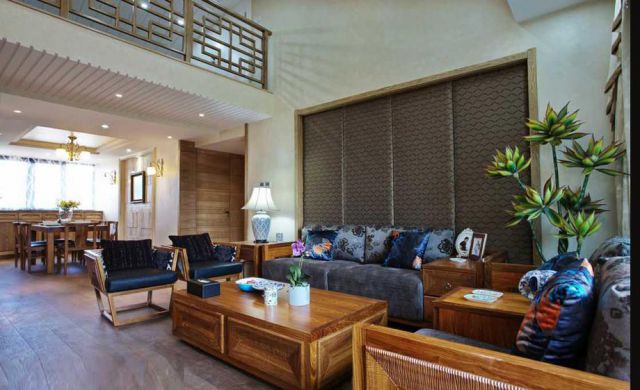 西北工業(yè)大學230平米新中式風格