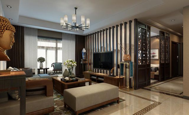 雅居樂-勃瑯峯150平新中式設計風格
