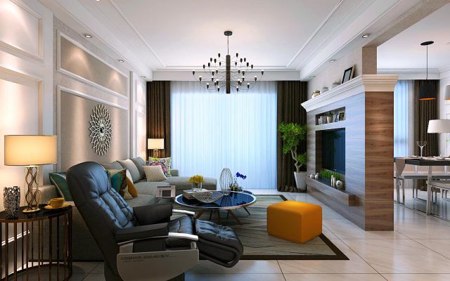 華著中城140平米現(xiàn)代簡約設(shè)計方案