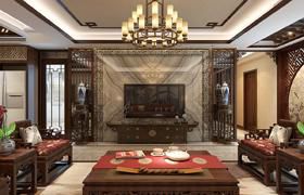 政治學(xué)院家屬院151平米新中式風(fēng)格設(shè)計(jì)方案