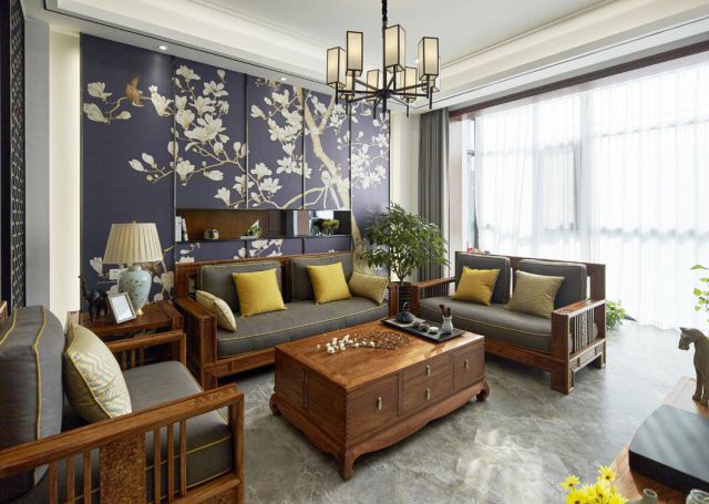 恒大國(guó)際城125平方新中式風(fēng)格