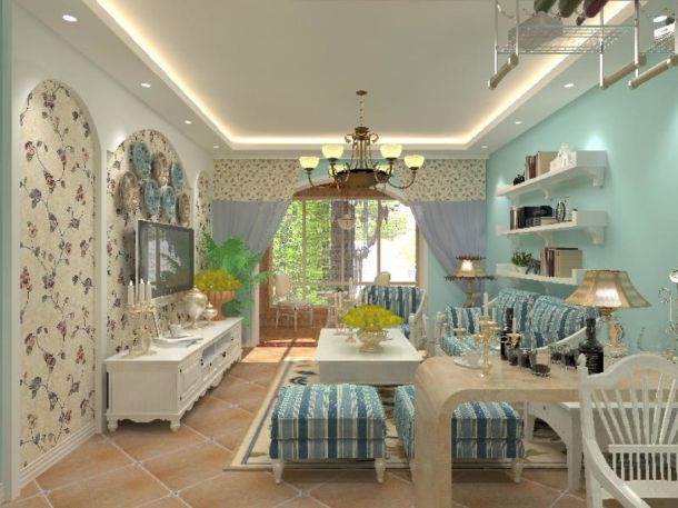 中央領(lǐng)域\100平米\地中海風格