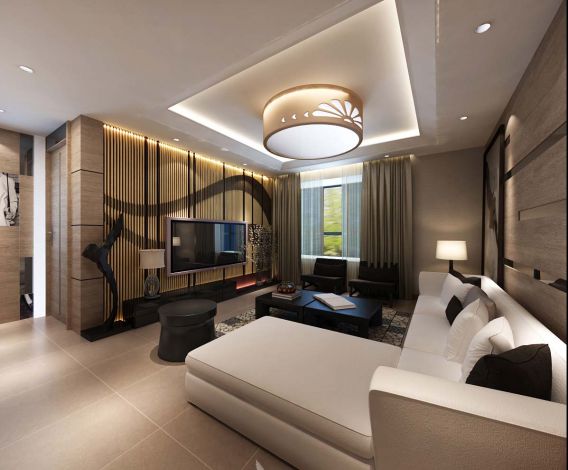 天朗蔚藍東庭98平方現(xiàn)代簡約風格設(shè)計方案