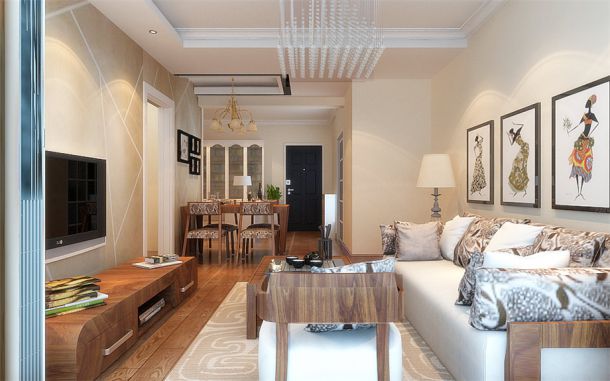 金泰新理城98平簡約風格設計方案