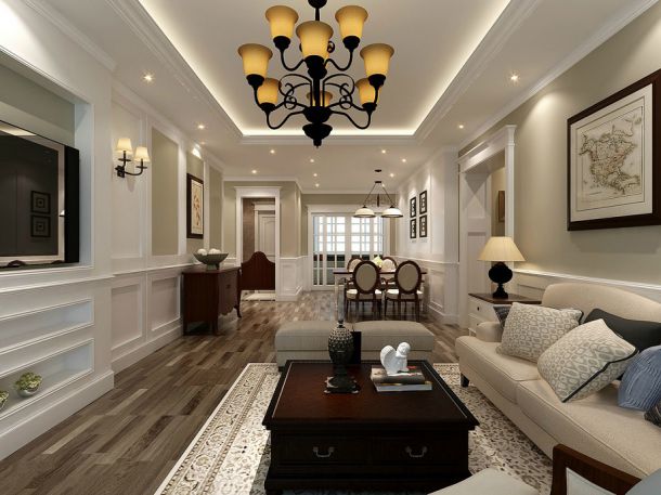 西江月130平米簡(jiǎn)歐風(fēng)格