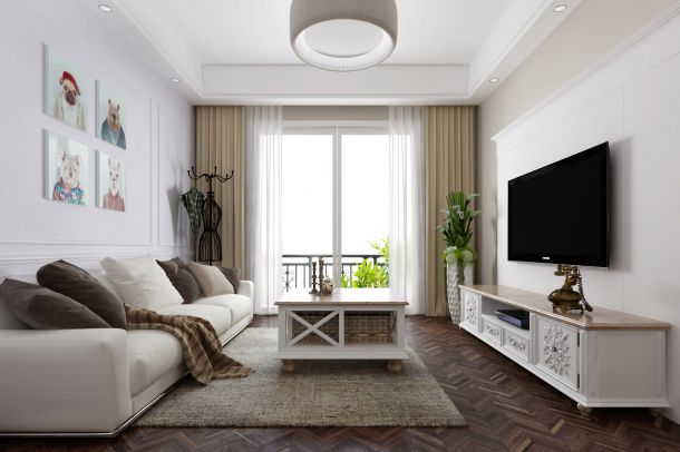 御錦城小區(qū)85平米現(xiàn)代簡約風格設計方案