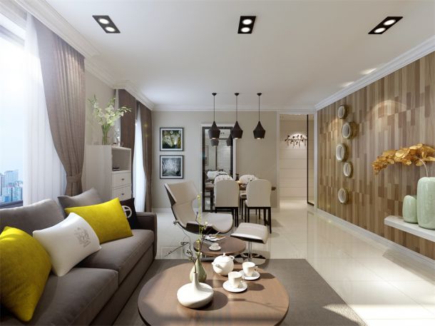 天朗御湖-三居室-現(xiàn)代簡(jiǎn)約