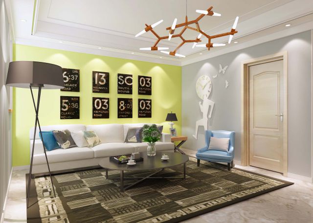 金輝悅府-三居室113平-簡約風格