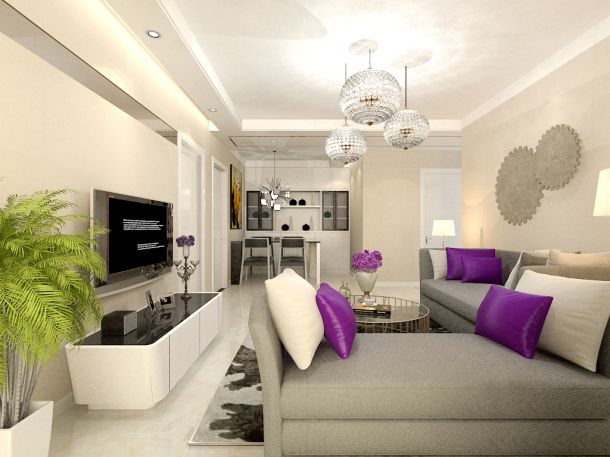 珠江新城82.09平米簡約風(fēng)格設(shè)計(jì)方案