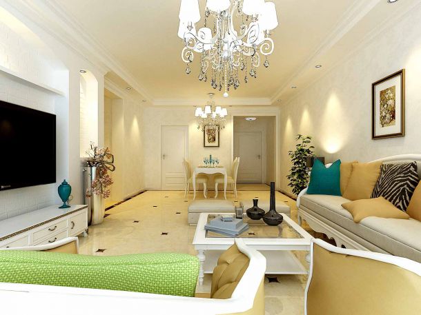 興盛園137平米簡美風格設(shè)計方案