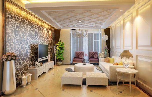 鑫龍?zhí)烊痪?160平米/現代簡約風格裝修