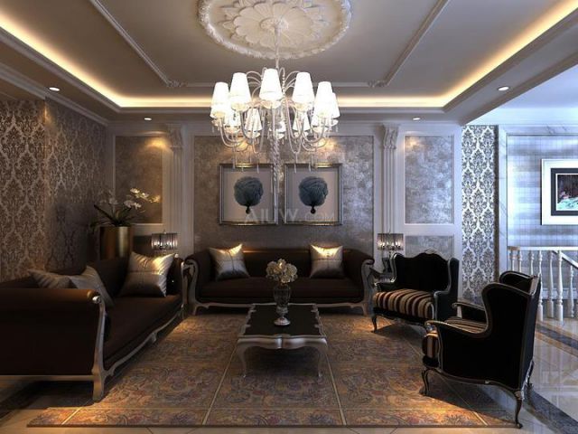 白樺林國(guó)際145平米歐式風(fēng)格設(shè)計(jì)