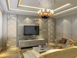 金科天籟城110平米簡(jiǎn)歐風(fēng)格設(shè)計(jì)方案