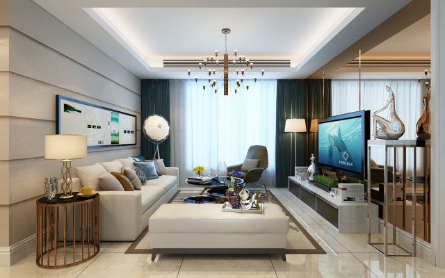 石油城小區(qū)/105平米/現(xiàn)代簡(jiǎn)約裝修風(fēng)格