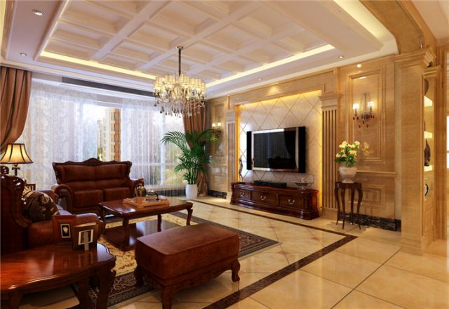 融僑城160平米歐式設(shè)計風(fēng)格