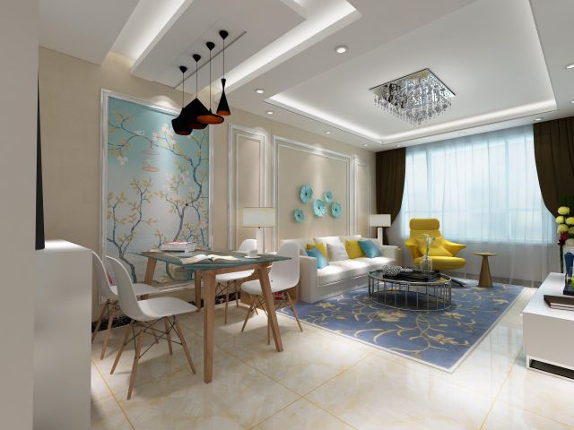 西市佳俊90平米現(xiàn)代簡(jiǎn)約風(fēng)格設(shè)計(jì)案例