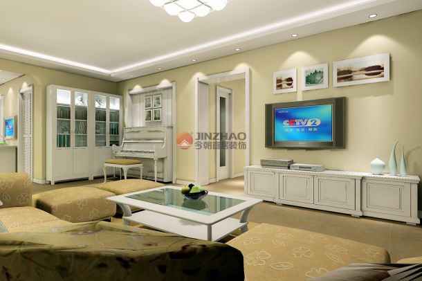 金水灣120平米現(xiàn)代簡(jiǎn)約風(fēng)格設(shè)計(jì)案例