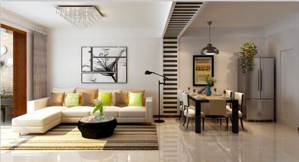 長樂坊90平米現(xiàn)代簡約設計案例